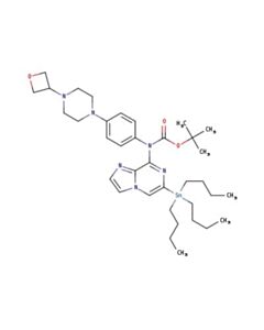 Astatech TERT-BUTYL (4-(4-(OXETAN-3-YL)PIPERAZIN-1-YL)PHENYL)(6-(TRIBUTYLSTANNYL)IMIDAZO[1,2-A]PYRAZIN-8-YL)CARBAMATE; 1G; Purity 95%; MDL-MFCD3266091